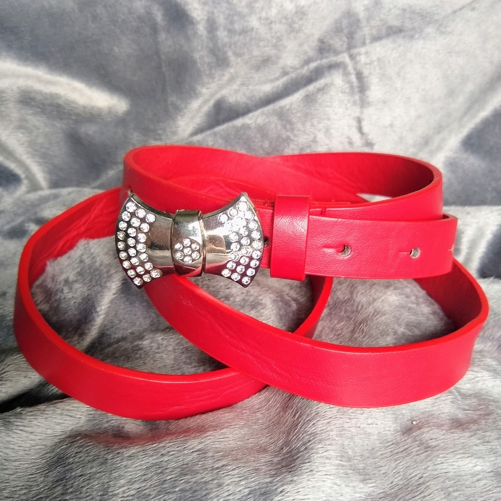 Torrid | Thin Faux Red Leather Belt NWOT